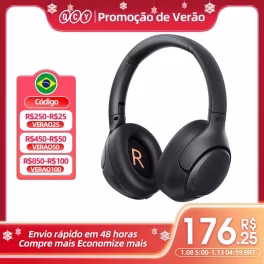 QCY-H3 ANC Auscultadores sem fios, Bluetooth 5.4, Hi-Res Audio, Over Ear Headset, híbrido Active Cancelamento de Ruído, Auscultadores, 60H, 43dB