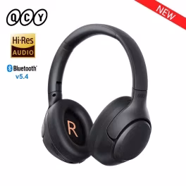 QCY-H3 ANC Auscultadores sem fios, Hi-Res Audio, Over Ear Headset, Bluetooth 5.4 Earbud, híbrido Active Ruído Cancelamento fone de ouvido, 43dB