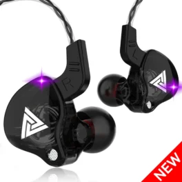 Fone de ouvido intra-auricular QKZ AK6 original, com driver de cobre, HiFi, esportivo, estéreo, para música, com microfone, entrada de 3,5mm AK9 CK3 SK5 AK8 AK6DAY Dinâmico de alta resolução