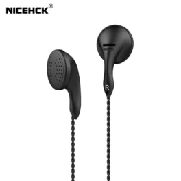 Nicehck b40 3.5mm hifi pk earbud 14.8mm driver dinâmico baixo fone de ouvido 32ohms me80/ebx/eb2 vidoo pk1 pk2 sr2 bk microfone